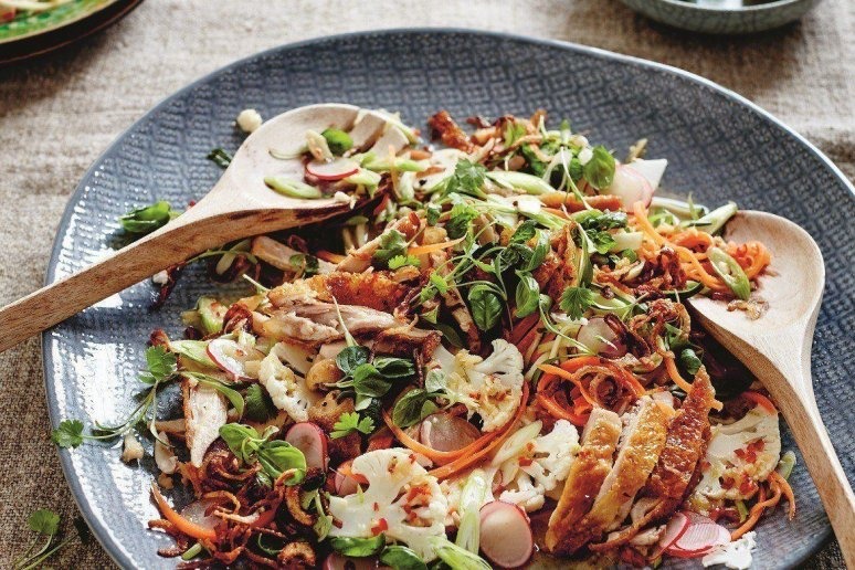 Coconut, Lime, and Lemongrass Chicken Salad