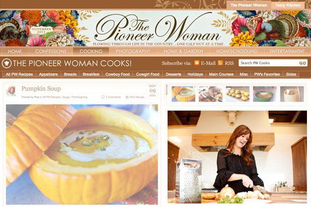 #3 The Pioneer Woman Cooks