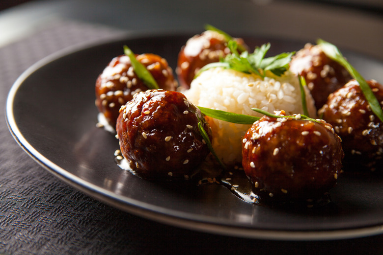 Fall Cranberry Meatballs