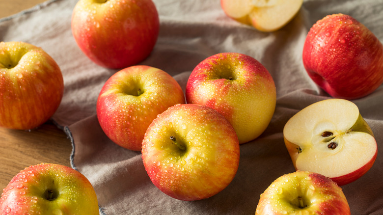 whole and cup honeycrisp apples