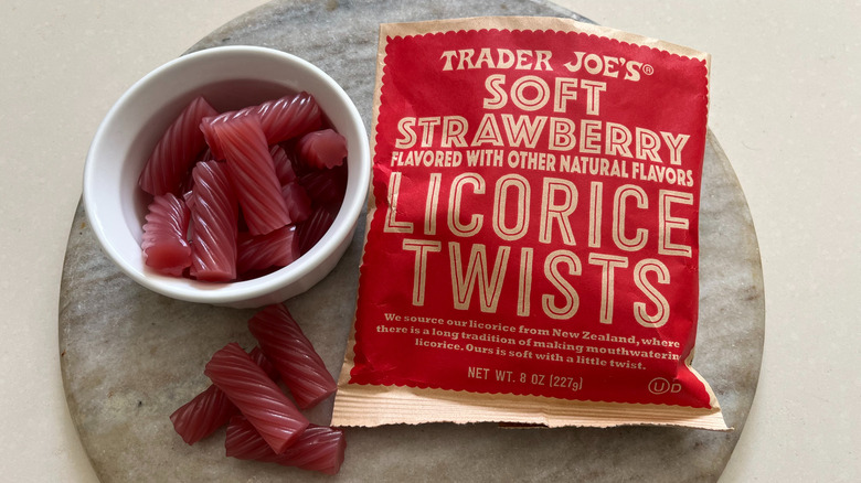 Trader Joe's strawberry licorice twists