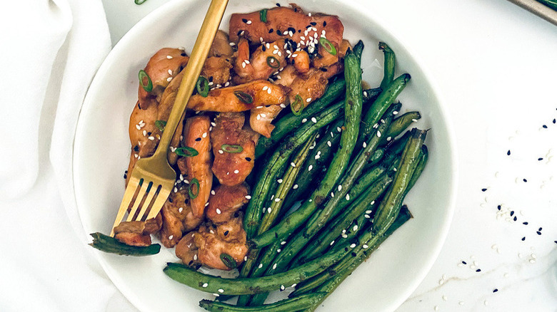 Sheet Pan Teriyaki Chicken bowl