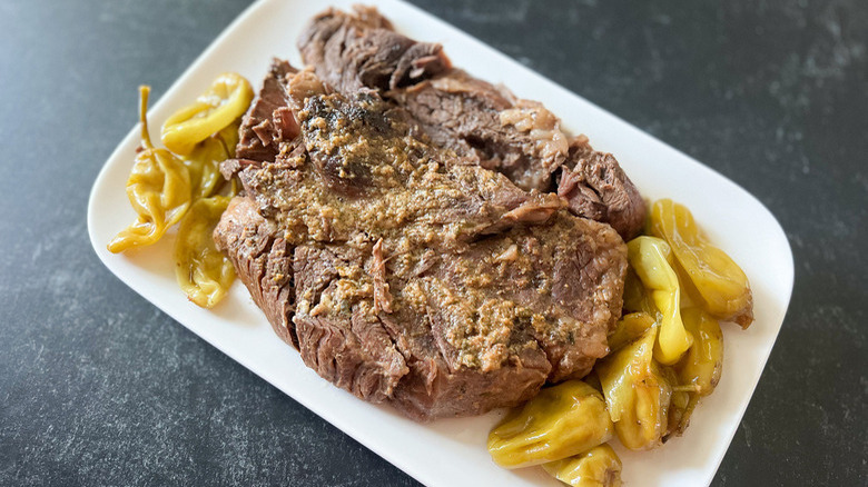 Slow Cooker Mississippi Pot Roast