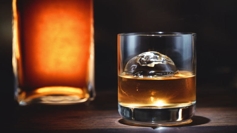 Glass of bourbon