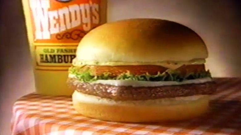 Wendy's Jr. Mozzarella Cheeseburger