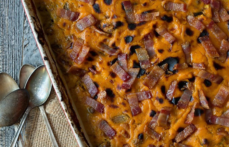 Four-Layer Beef and Bacon Casserole