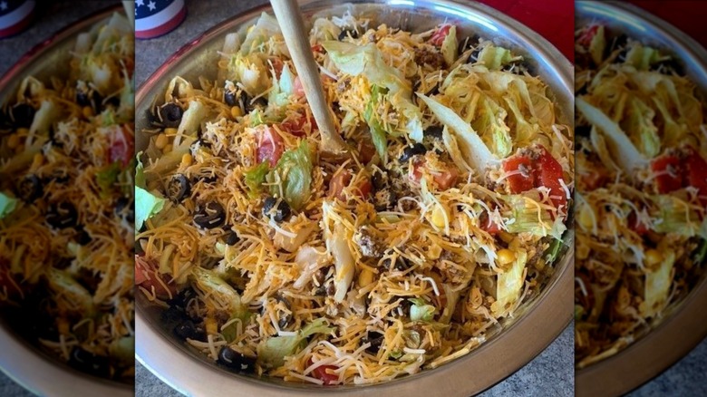 Midwestern Taco Salad in bowl