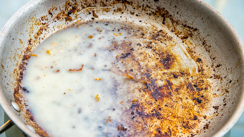 Pan of bacon grease