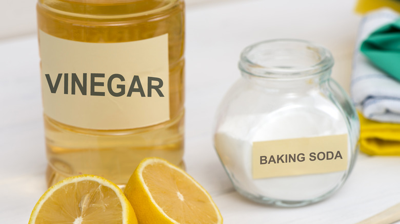 Vinegar and baking soda