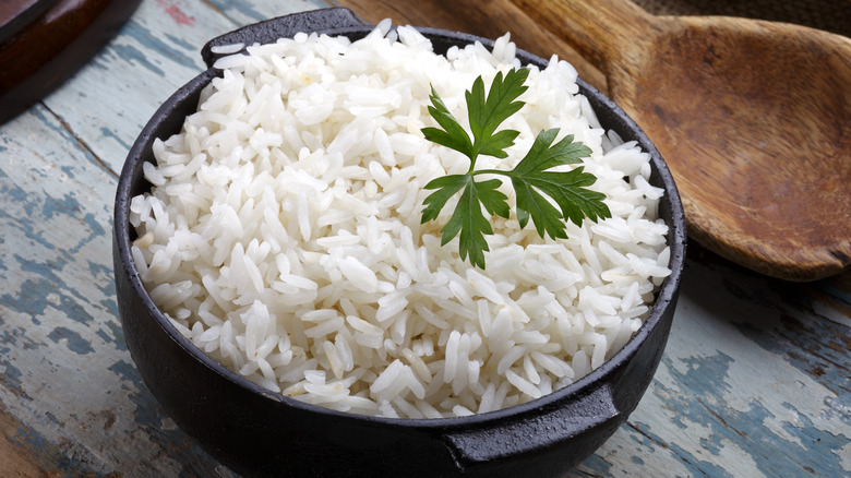 bowl of plain white rice