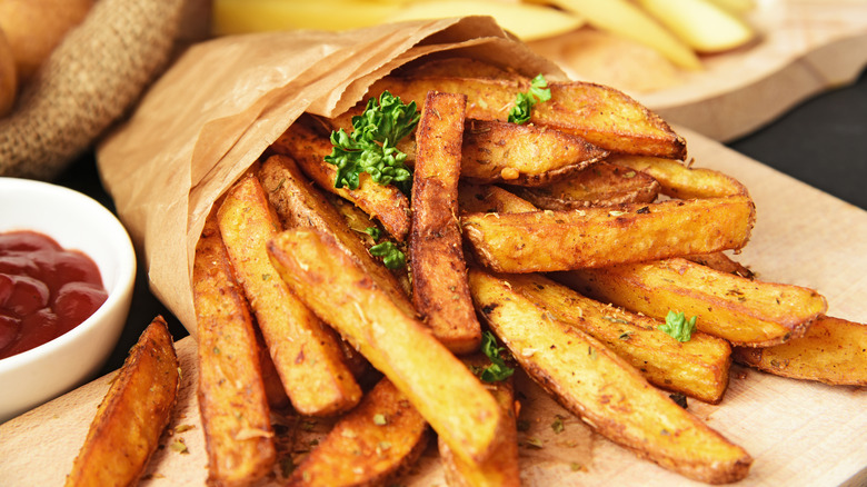 bag of seasoned french fries