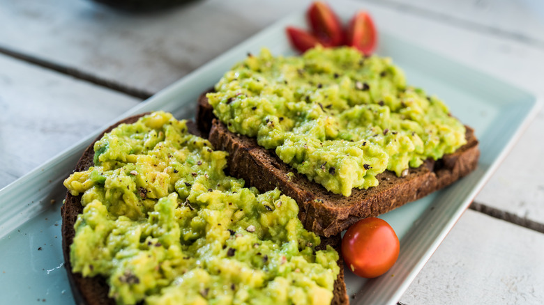 slices of avocado toast