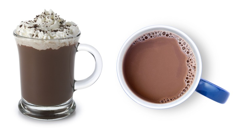 hot chocolate and hot cocoa