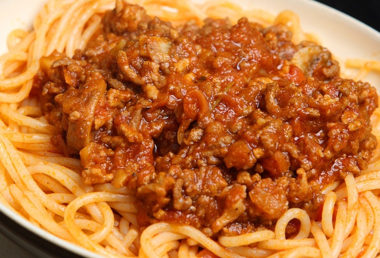 February 16: Mushroom and Beef Spaghetti Bolognese