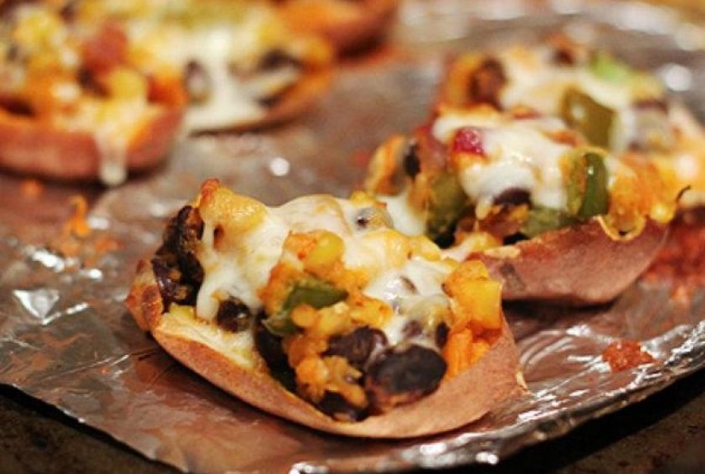 February 2: Southwest Stuffed Sweet Potato Skins