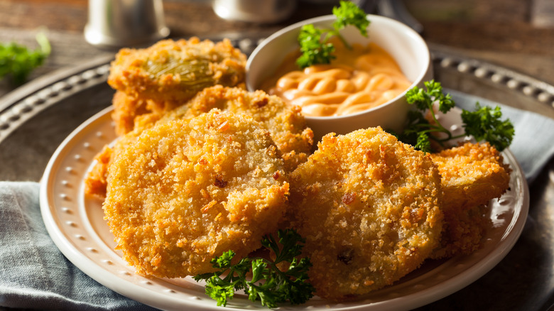 Fried green tomatoes