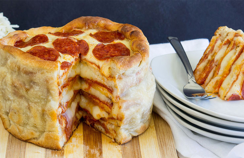 Pepperoni Pizza Cake