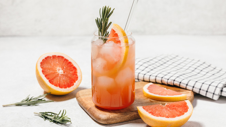 Paloma cocktail with grapefruit