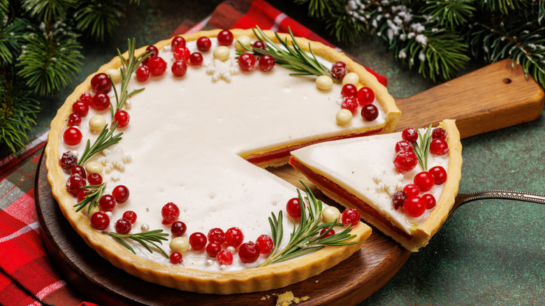 Festive holiday pie