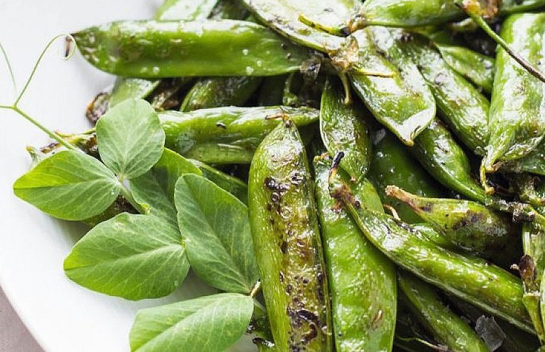 Grilled Snap Peas