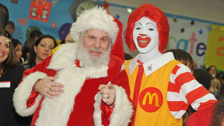 Santa Claus and Ronald McDonald