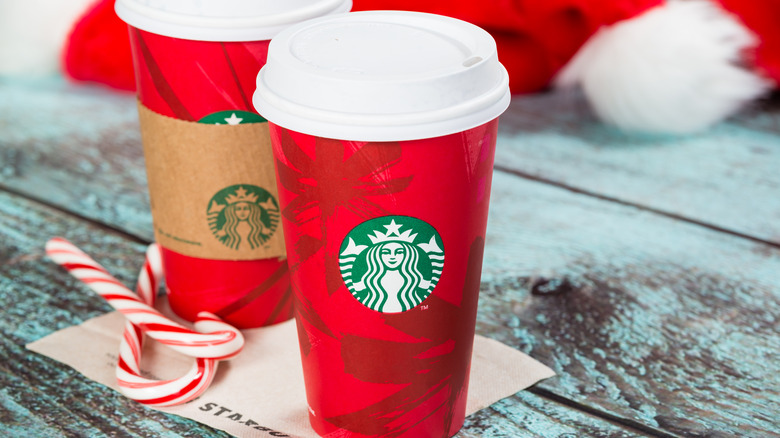 Starbucks holiday coffee cups