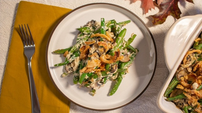 Green Bean Tofu Vegan Casserole