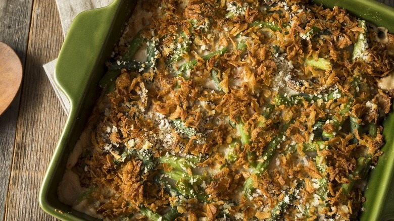 Green Bean Casserole in dish