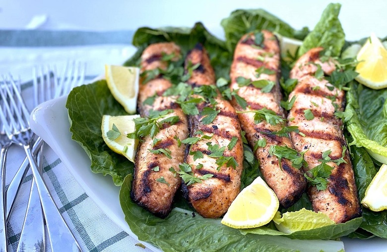 Mayo Grilled Salmon