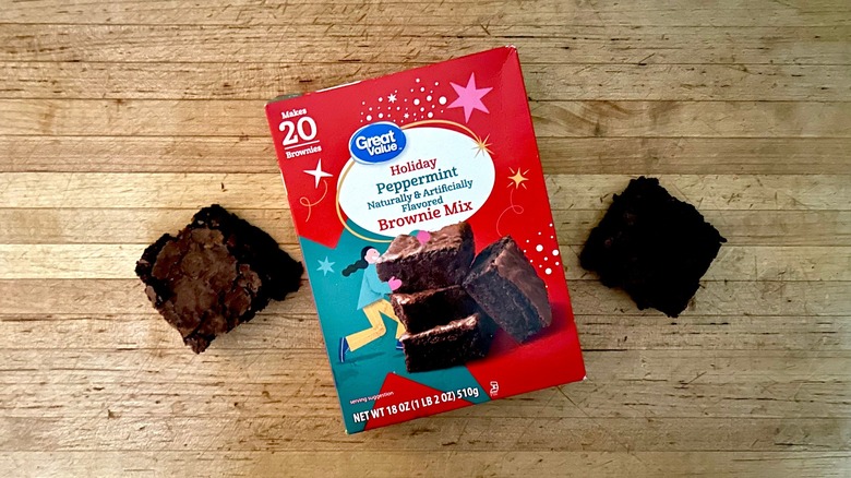 Great Value Holiday Peppermint Brownie Mix