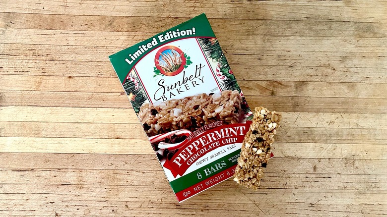 Sunbelt Bakery Peppermint Chocolate Chip Chewy Granola Bars