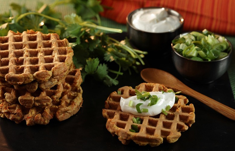 Savory Carrot Waffles