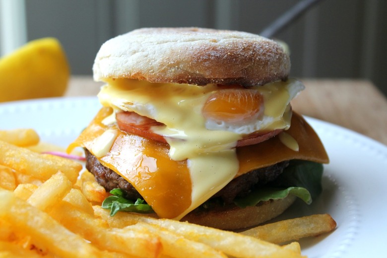 Eggs Benedict Burger