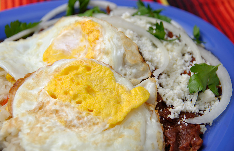 Chilaquiles With Black Beans and Eggs