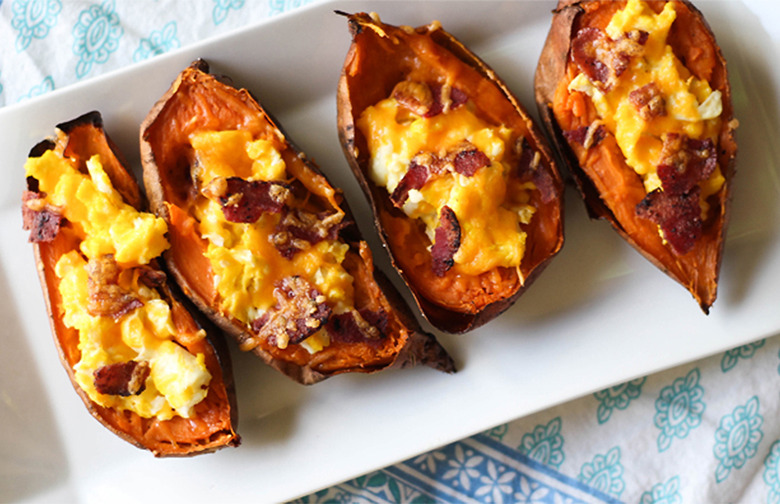 Egg-Stuffed Sweet Potatoes