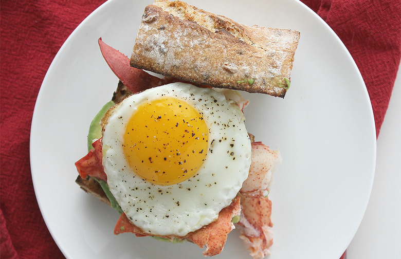 Lobster, Egg, and Avocado Breakfast Sandwich