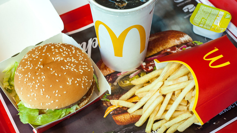 McDonald's burger and fries