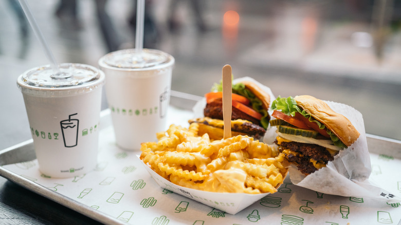 Shake Shack burgers and fries