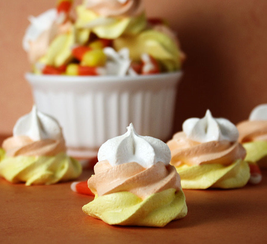 Candy Corn Meringues