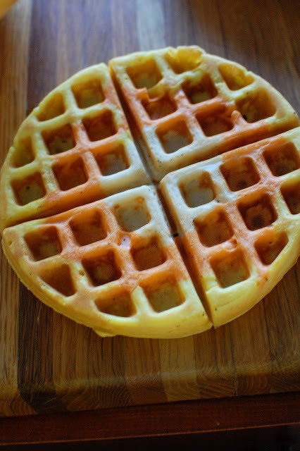 Candy Corn Waffles 