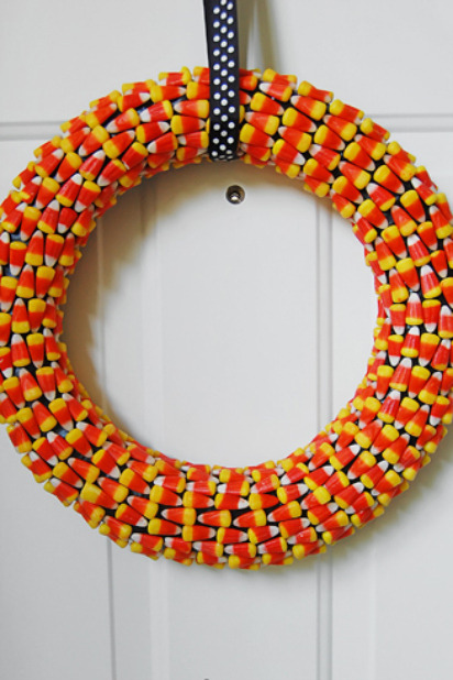 Candy Corn Wreath