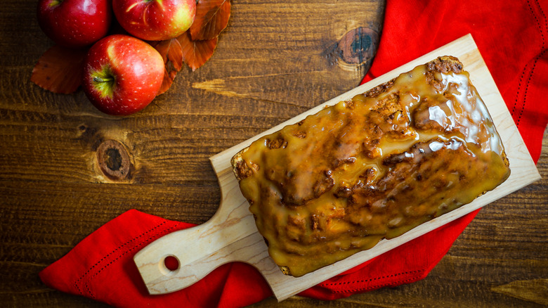 Apple cider glazed bread