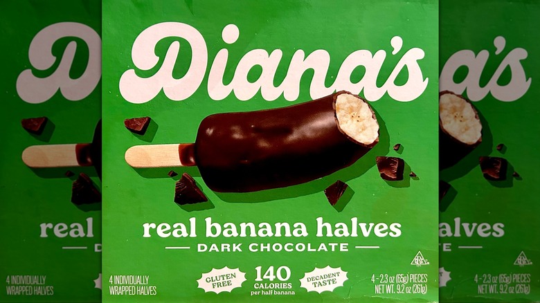 Dark chocolate covered bananas