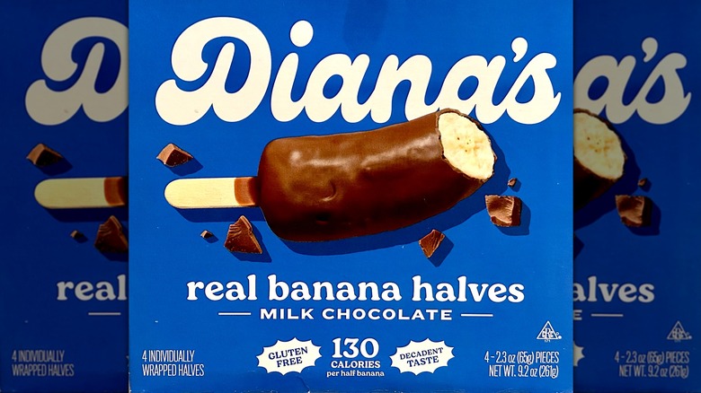 Milk chocolate covered bananas