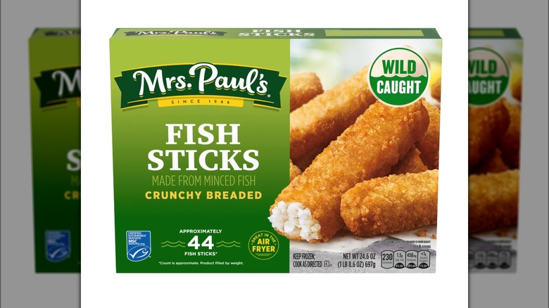 Mrs. Paul's fish sticks box