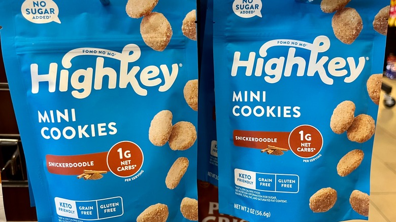 HighKey mini snickerdoodle cookies packages