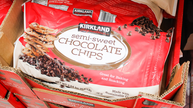 Kirkland Signature chocolate chips bag
