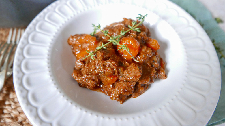 Bowl of beef stew