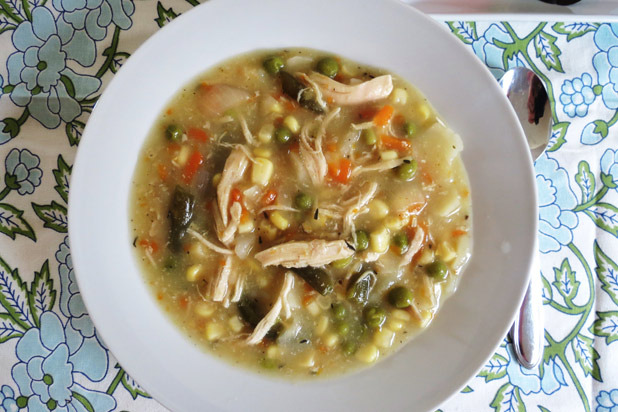 Slow Cooker Chicken Pot Pie Soup Recipe