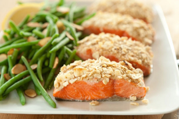 Matzoh-Crusted Wild Salmon